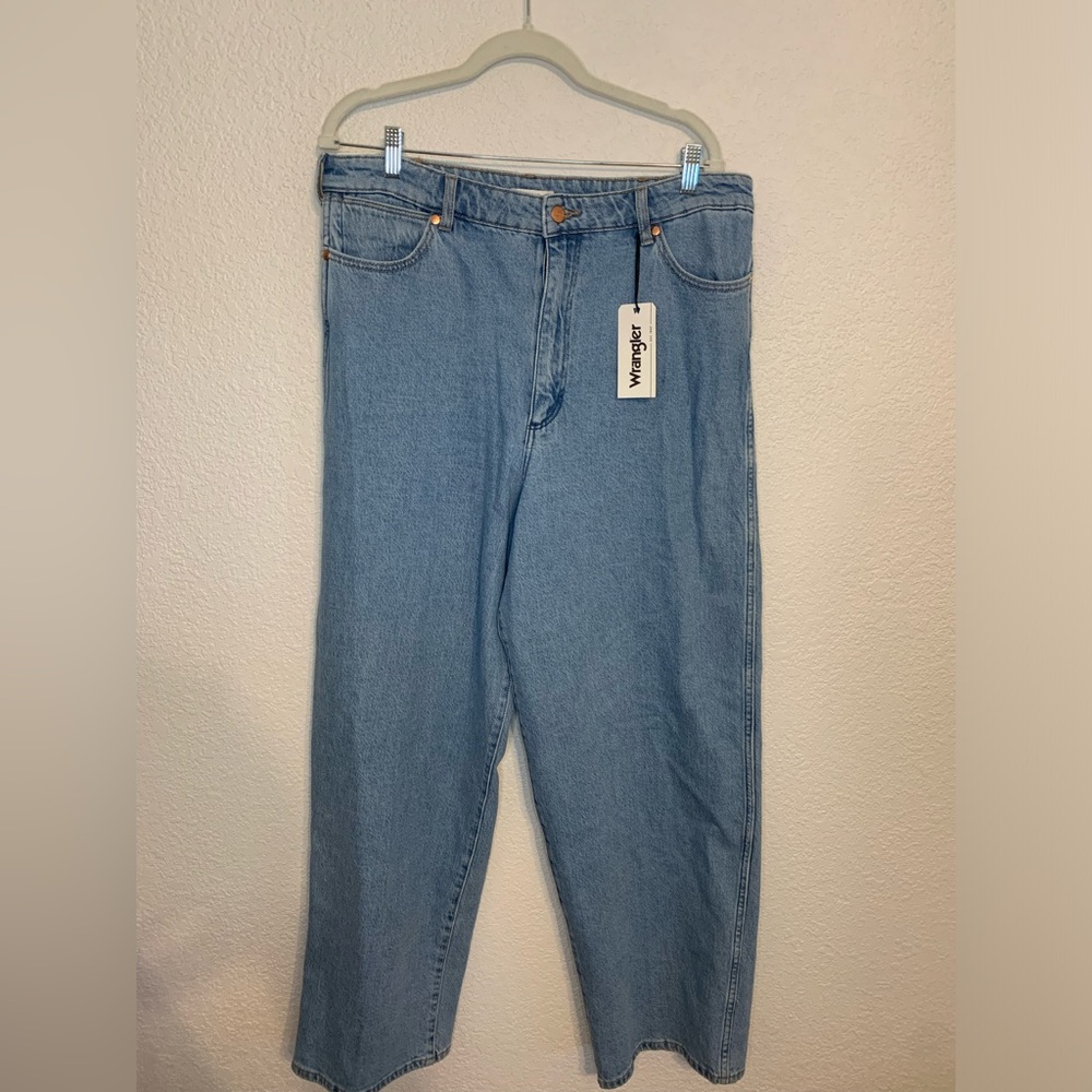 NWT NEW Wrangler Barrel 652 High Rise Blue Denim Jeans Womens Size 33 Casual - Picture 5 of 13